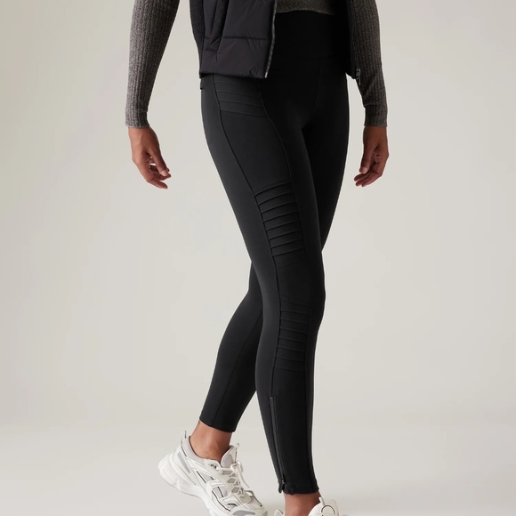 Athleta Delancey Moto Tight Size S Black - Picture 1 of 12